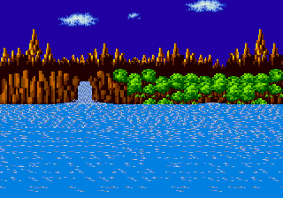 The Leaf Forest Zone - Sonic 1 backgrounds